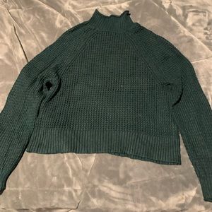 American Eagle cropped mock neck sweater- worn once!